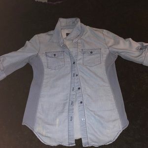 Light blue Denim button down shirt